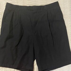 Zanella Black Flat Front Men's Shorts